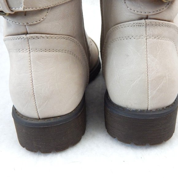 Daily Shoes Womens Mid Calf Military Lace Up Combat Boots Size 6 - Picture 7 of 11